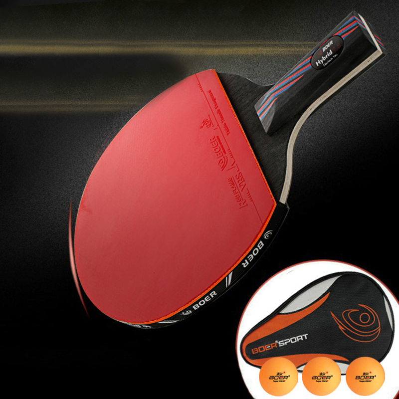 BOER 7 Layers Table Tennis Rac - đánh giá và giá Forehand Training Ball