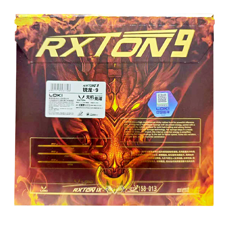 LOKI RXTON 9 Table Tennis Rubb - đánh giá và giá Table Tennis Movie
